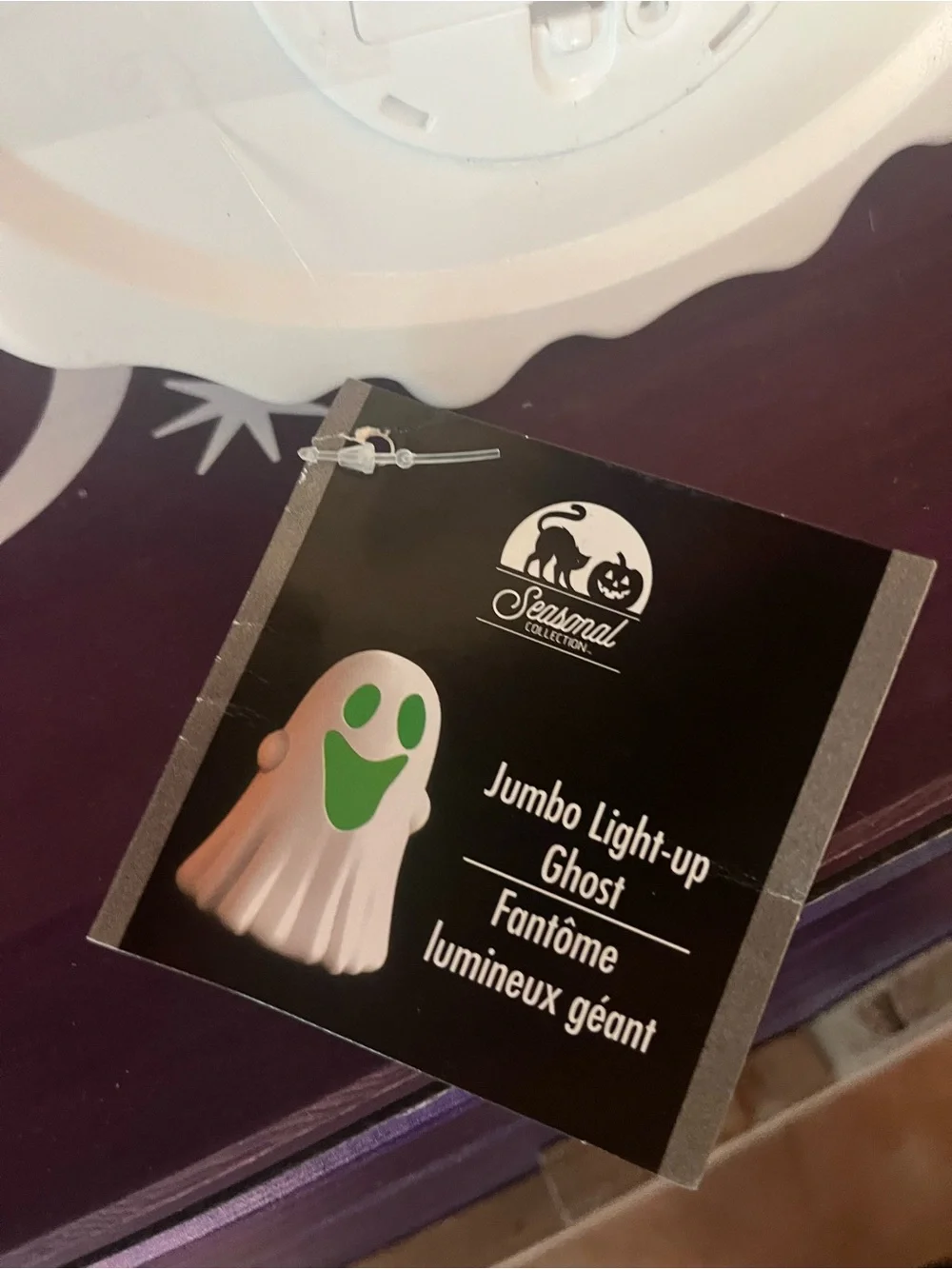Large Light Up Ghost Halloween Decor - Spooky Glow